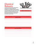 Chemical Relaxer Activity Worksheet