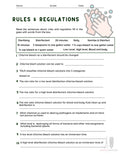 Rules and Regulations Worksheets