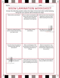 Brow Lamination Worksheet