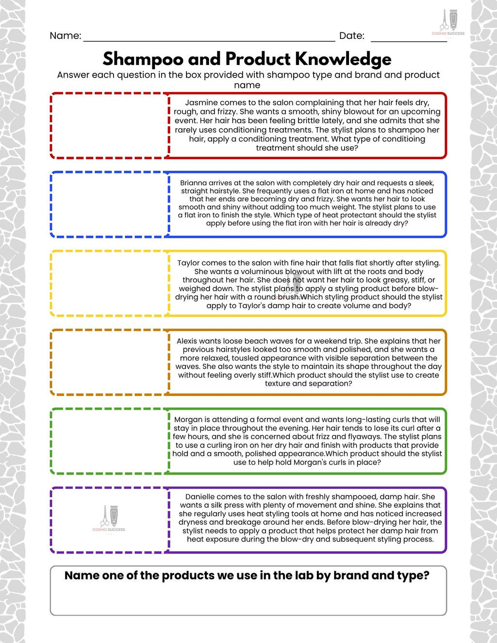 Shampoo and Product Knowledge